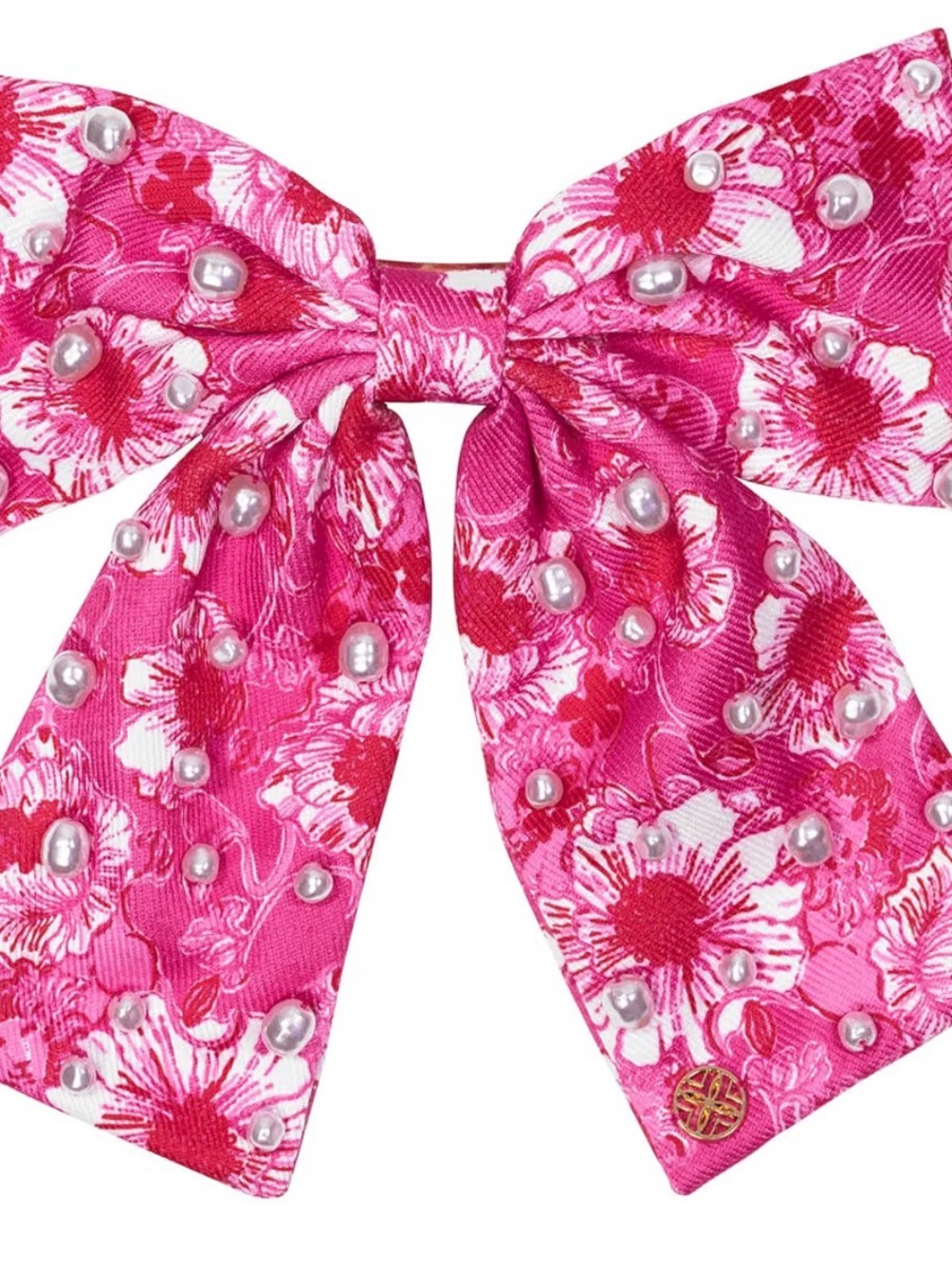 Lilly Pulitzer “Feeling Poppy” Embellished Bow Hair Clip
